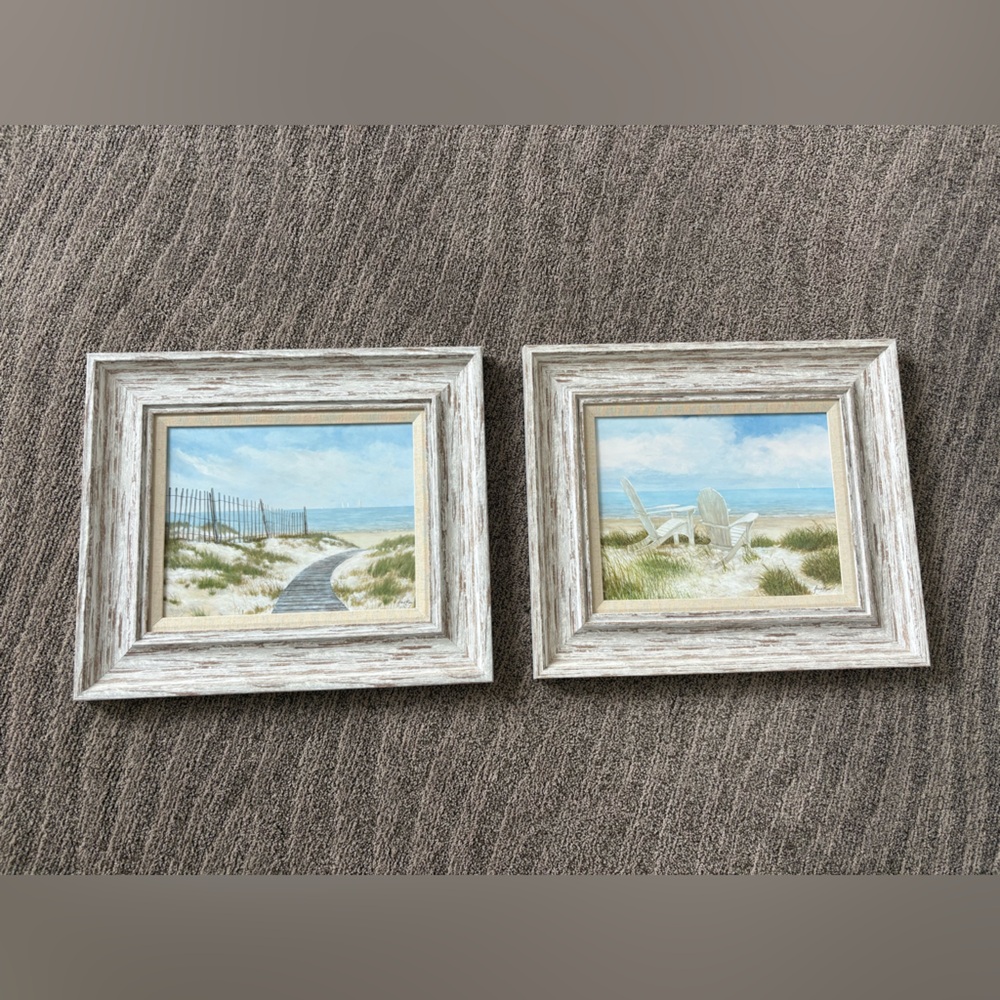 Beach photo picture set